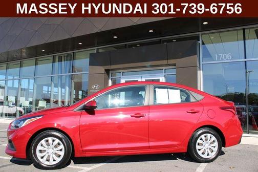 Pomegranate Red Metallic 2022 Hyundai Accent SE