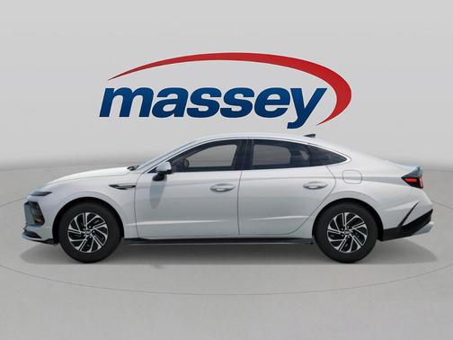 White 2026 Hyundai SONATA Hybrid Blue
