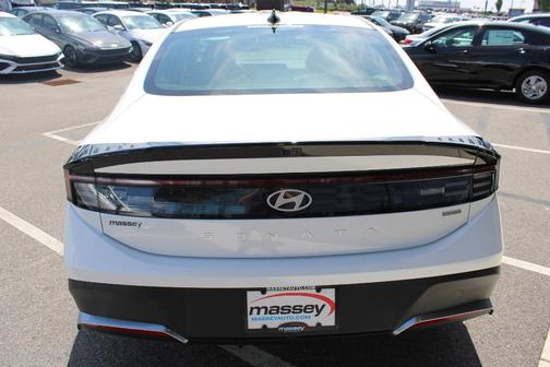 White 2026 Hyundai SONATA Hybrid Blue