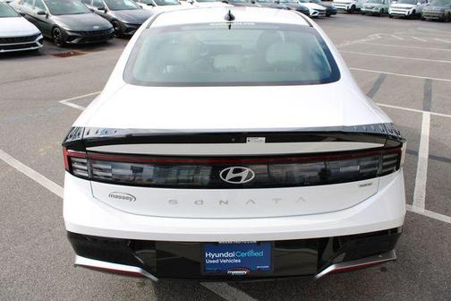 White 2025 Hyundai SONATA Hybrid SEL