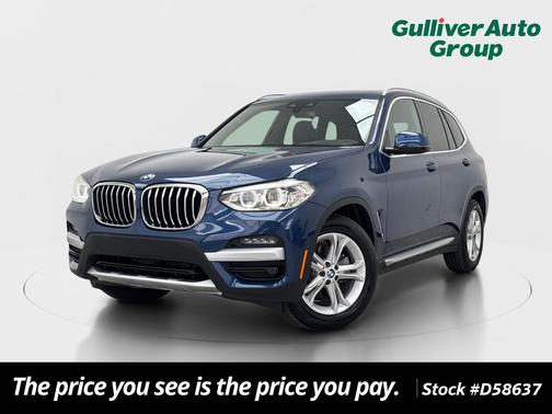 Phytonic Blue Metallic 2020 BMW X3 sDrive30i