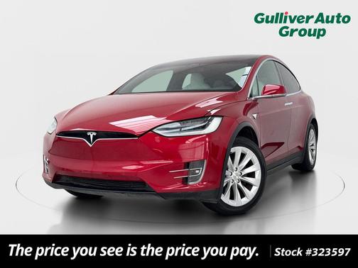 Red Multi-Coat 2021 Tesla Model X Long Range Plus Dual Motor All-Wheel Drive