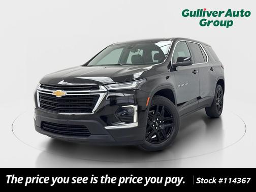Mosaic Black Metallic 2022 Chevrolet Traverse LS