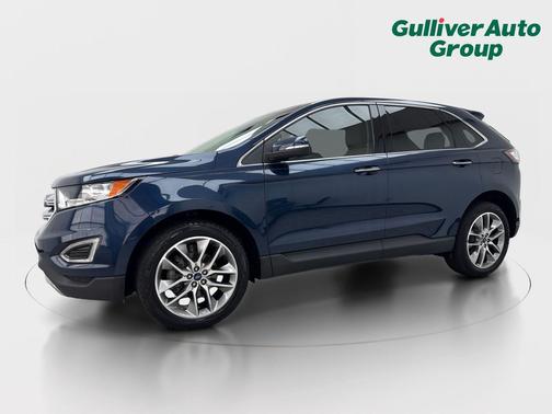 Blue Jeans Metallic 2017 Ford Edge Titanium