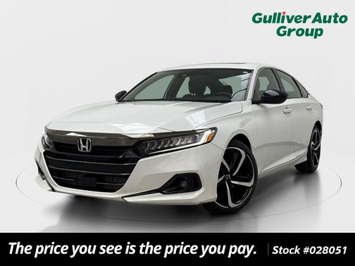 Platinum White Pearl 2021 Honda Accord Sport 2.0T