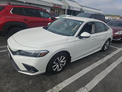 Platinum White Pearl 2024 Honda Civic LX