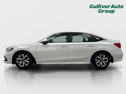 Platinum White Pearl 2024 Honda Civic LX