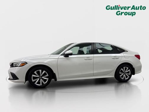 Platinum White Pearl 2024 Honda Civic LX