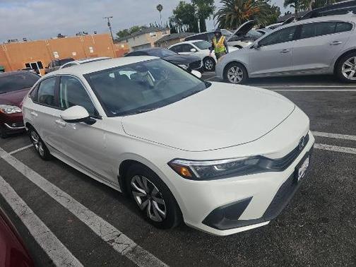 Platinum White Pearl 2024 Honda Civic LX
