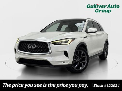 Majestic White 2019 INFINITI QX50 ESSENTIAL