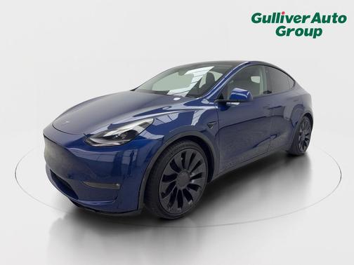 Deep Blue Metallic 2022 Tesla Model Y Performance Dual Motor All-Wheel Drive
