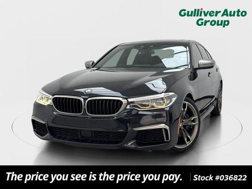 Black Sapphire Metallic 2018 BMW M550 i Xdrive