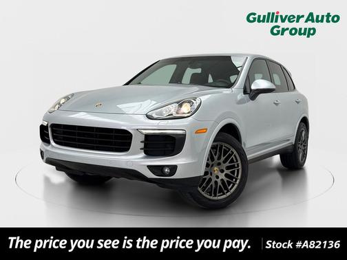 Rhodium Silver Metallic 2017 Porsche Cayenne Platinum Edition
