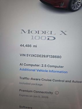 Red Multi-Coat 2018 Tesla Model X 100D