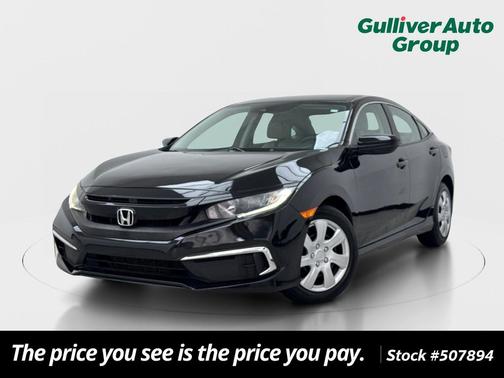 Crystal Black Pearl 2019 Honda Civic LX