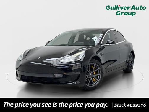 Obsidian Black Metallic 2018 Tesla Model 3 Long Range