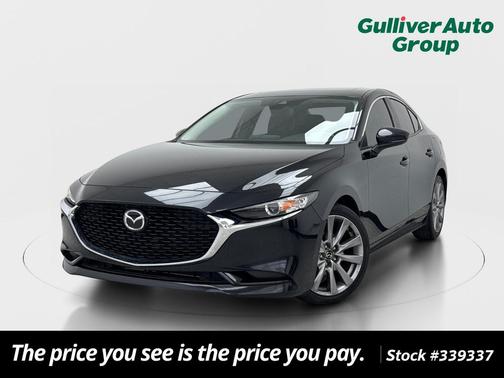 Jet Black Mica 2021 Mazda Mazda3 FWD w/Preferred Package
