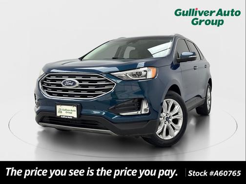 Green Metallic 2020 Ford Edge Titanium