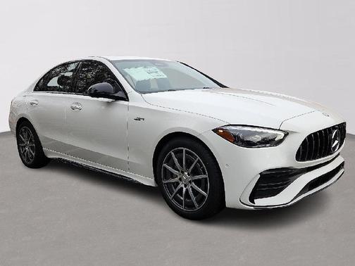White 2026 Mercedes-Benz AMG C 43 Base 4MATIC