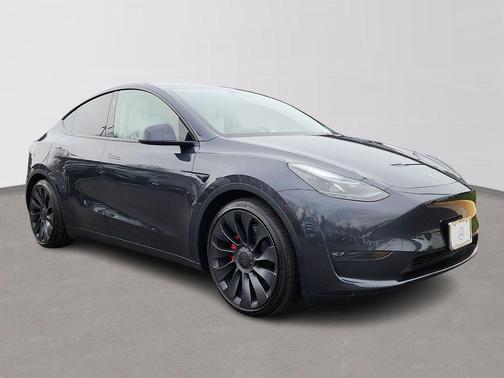 Gray 2024 Tesla Model Y Performance