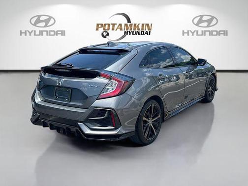 Modern Steel Metallic 2021 Honda Civic Sport