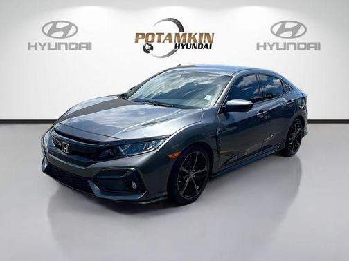 Modern Steel Metallic 2021 Honda Civic Sport