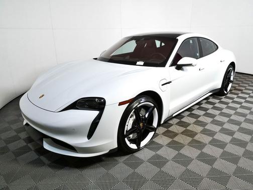 Carrara White Metallic 2021 Porsche Taycan Turbo