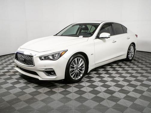 Majestic White 2019 INFINITI Q50 3.0t LUXE
