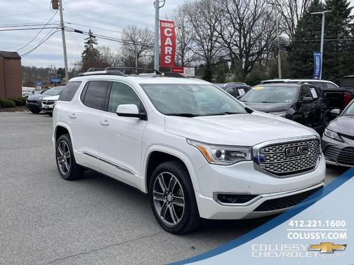 White Frost 2018 GMC Acadia Denali