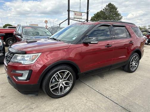Red 2016 Ford Explorer Sport