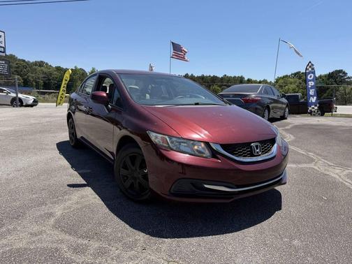 Maroon 2013 Honda Civic LX