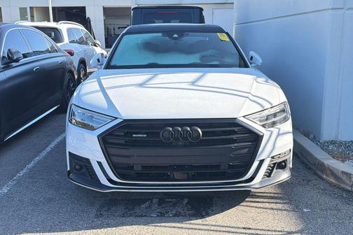 Glacier White Metallic 2020 Audi A8 L 55