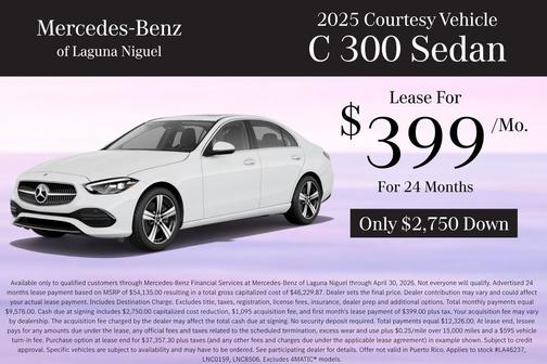 Polar White 2026 Mercedes-Benz C-Class C 300