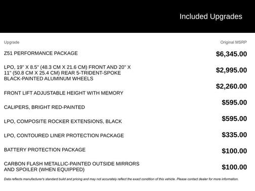 2022 Chevrolet Corvette Stingray w/3LT