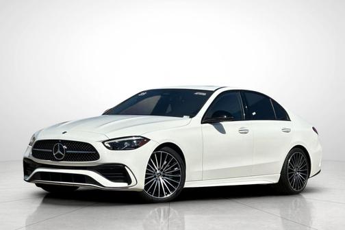 Polar White 2023 Mercedes-Benz C-Class Sedan