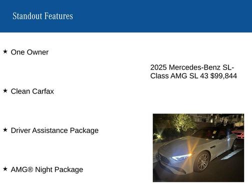 2025 Mercedes-Benz AMG SL 43 Base