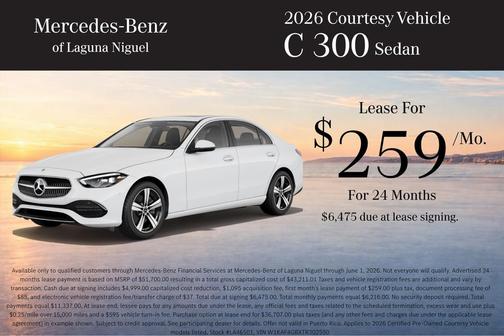 Starling Blue Metallic 2023 Mercedes-Benz C-Class Sedan