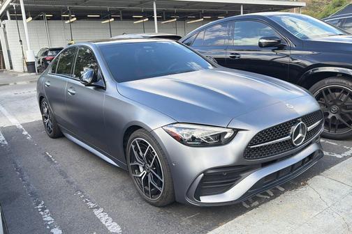AMG Power Red/Black Leather 2023 Mercedes-Benz C-Class Sedan