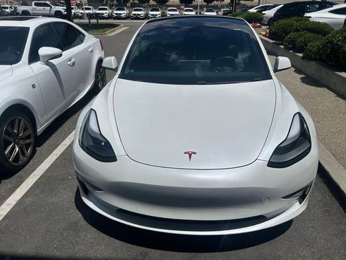Pearl White Multi-Coat 2021 Tesla Model 3 Standard Range Plus