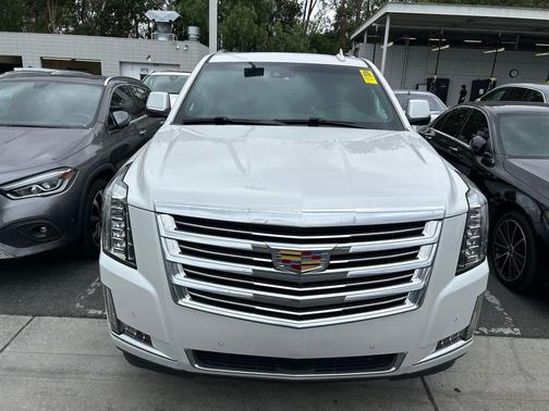 Crystal White Tricoat 2019 Cadillac Escalade ESV Platinum
