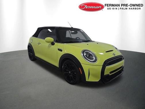 Yellow 2023 MINI Convertible