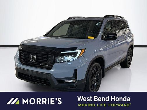 Sonic Gray Pearl 2024 Honda Passport AWD Black
