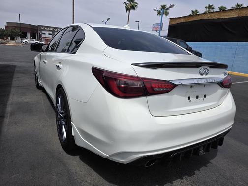 Pure White 2018 INFINITI Q50 3.0t LUXE
