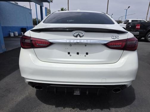 Pure White 2018 INFINITI Q50 3.0t LUXE