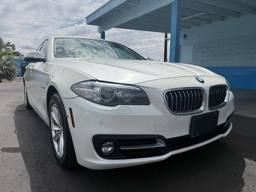 White 2015 BMW 528 4dr Sdn 528i RWD
