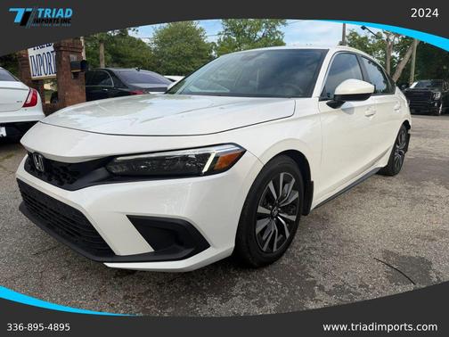 Platinum White Pearl 2024 Honda Civic EX-L