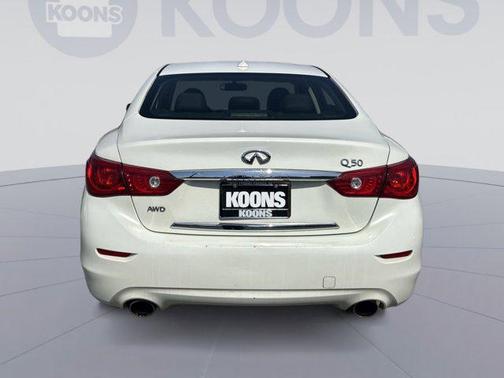 Moonlight White 2015 INFINITI Q50 Premium