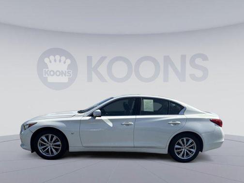 Moonlight White 2015 INFINITI Q50 Premium