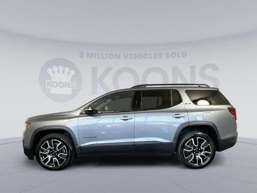 Satin Steel Metallic 2021 GMC Acadia AWD SLE