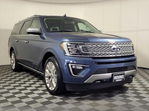 Blue Metallic 2019 Ford Expedition Max Platinum